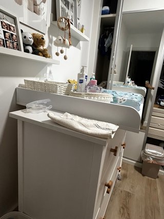 Adaptador cómoda bebé Blanco