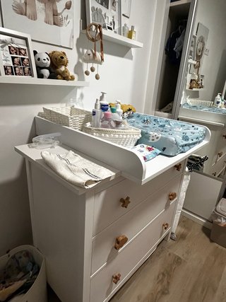 Adaptador cómoda bebé Blanco