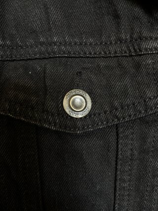 Cazadora Mango Negra Borreguillo Talla S