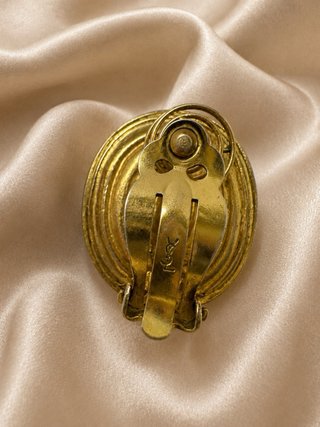 Pendientes YSL Vintage Originales Dorados