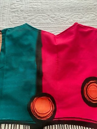 Vestido estampado caras