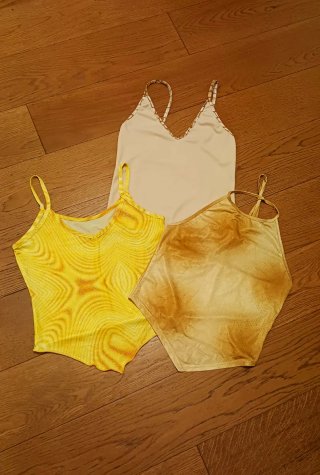 Lotto 3 Crop Top Punta Estivi Y2K Tg S