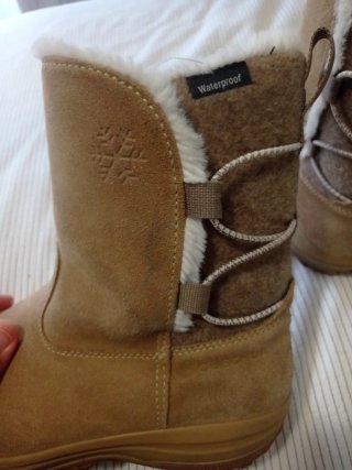 Botas de nieve beige/marrón