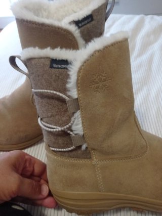 Botas de nieve beige/marrón