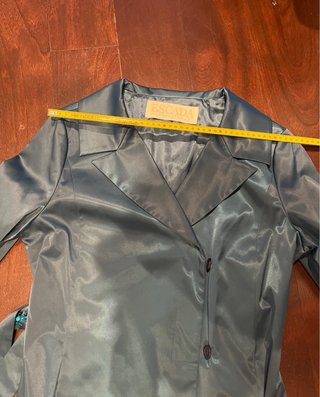 Chaqueta fiesta 3/4 color verde azulado