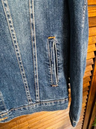 Cazadora Vaquera Zara Man Azul Oscuro