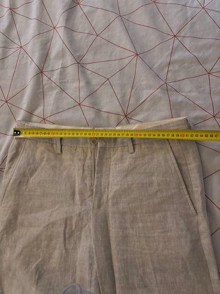 Traje de lino Zara hombre beige