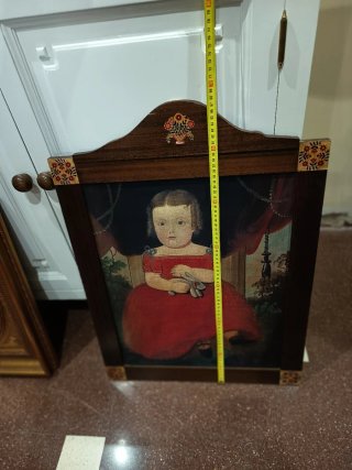 Cuadro niña con conejo