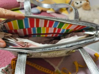 Bolso Agatha Ruiz de la Prada Blanco y plateado