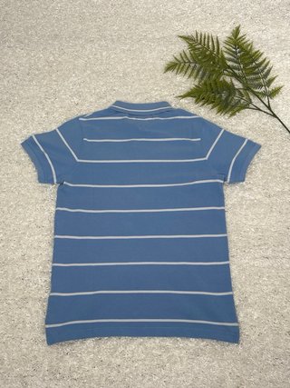 Polo Tommy Hilfiger Slim Fit Azzurra Righe M