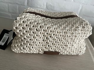 Neceser de crochet LATOUCHE beige/marrón