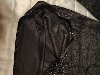 Vestido lentejuelas negro