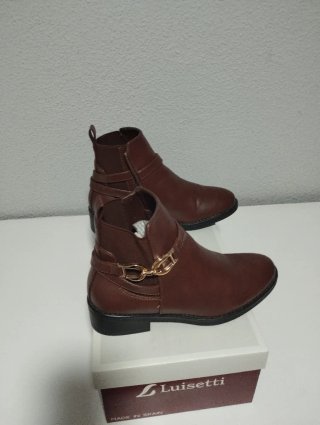Botines piel marrón T.38