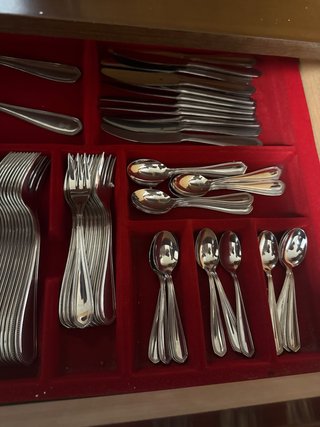 Cubertería completa 12 comensales