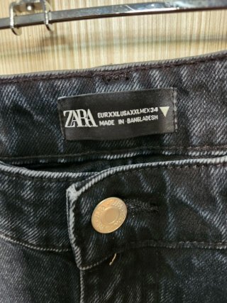 Falda vaquera Zara negra