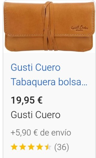Tabaquera Gusti Cuero Marrón