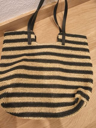 Bolso de playa a rayas