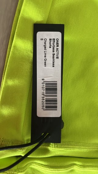 Malla corta Oner Active Talla S Verde Lima