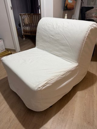 Sillón cama blanco