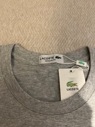 Camiseta Lacoste Gris Talla M