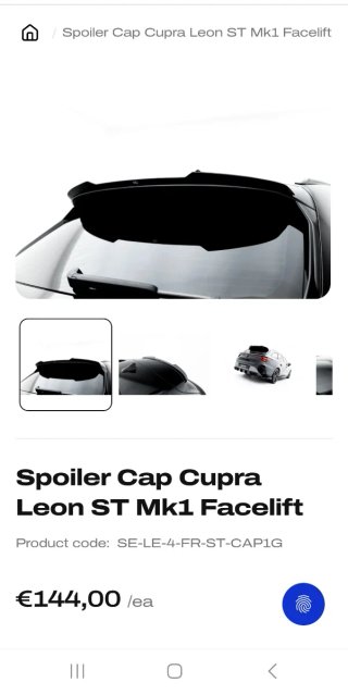 Extensión alerón Cupra Seat  Maxton original