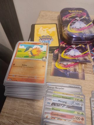 Lote 🇬🇧 5 mini latas mega heroes abiertas tcg