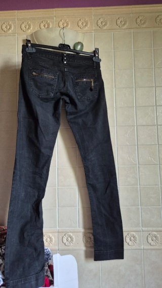 Elisabetta Franchi pantaloni neri zip