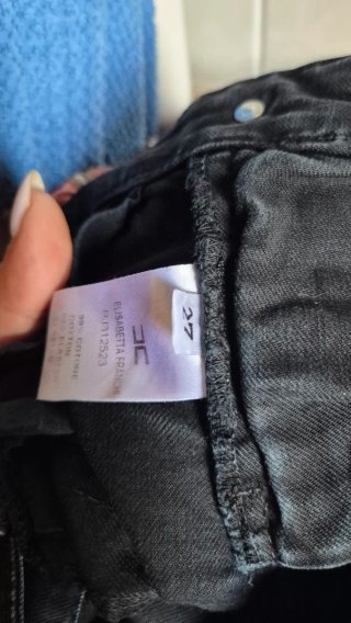 Elisabetta Franchi pantaloni neri zip