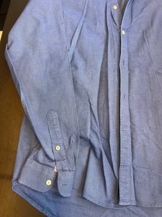 Camisa azul Zara manga larga