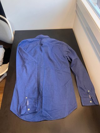 Camisa azul Zara manga larga