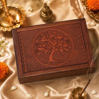Caja de Madera Tarot Árbol de la Vida