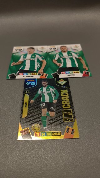 3 Cromos Betis. Adrenalyn XL 2025-26