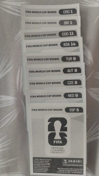 Cromos Panini Mundial 2026