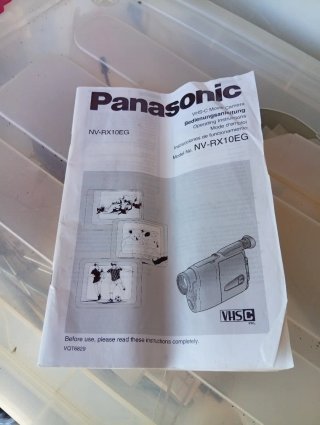 Videocámara Panasonic NV-RX10EG VHS Pal