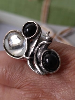 Anillo Plata Artesanal Diseño Scooter