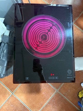 Placa vitrocerámica de inducción 1 fuego