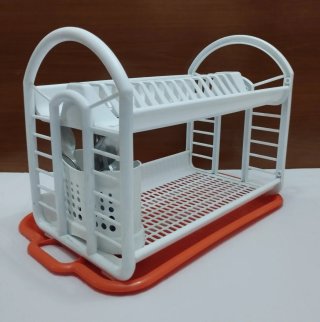 Escurridor de platos portátil 2 niveles