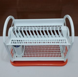 Escurridor de platos portátil 2 niveles