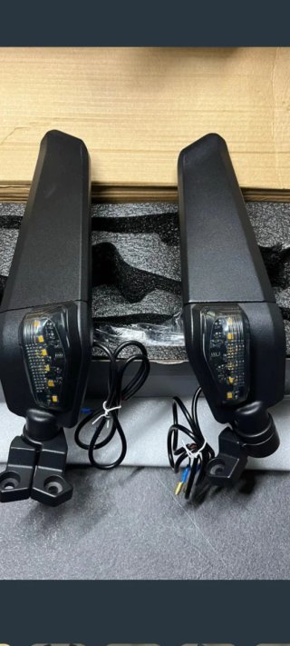Espejos Retrovisores Moto Negros