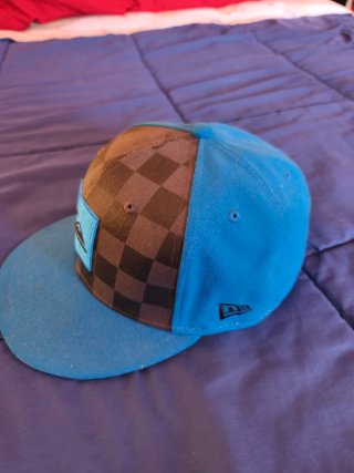 Gorra Quiksilver Cuadros Azul y Marrón