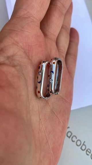 Pendientes Plata Ley Estrellas y Lunas