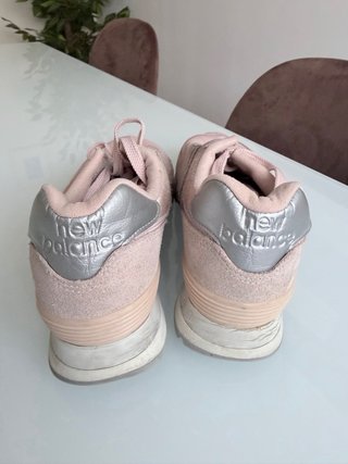 Zapatillas New Balance Rosa Plata