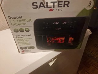 Freidora de Aire Salter Dual View 7L nueva a estre