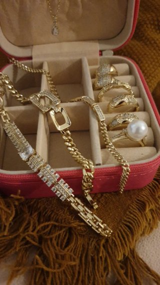 Lote Joyería Chapada Oro 18k
