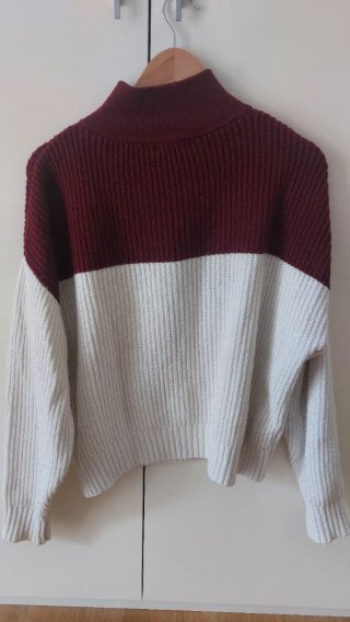 Jersey Brownie punto cremallera cuello alto
