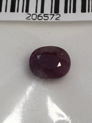 Rubí Natural Mozambique 1.20 Ct Oval AIG