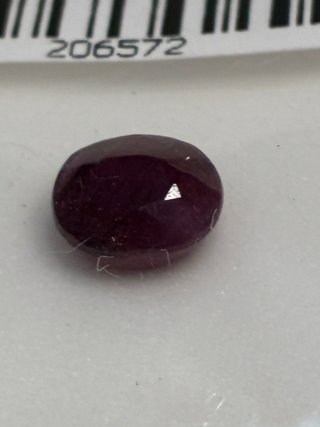 Rubí Natural Mozambique 1.20 Ct Oval AIG
