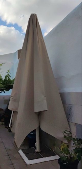 Sombrilla restaurante 4x4m, 3m altura