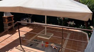 Sombrilla restaurante 4x4m, 3m altura
