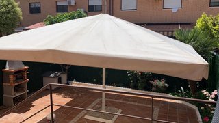 Sombrilla restaurante 4x4m, 3m altura